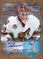 2007-08 Upper Deck Artifacts Auto-Facts David LeNeveu #AF-DL Auto